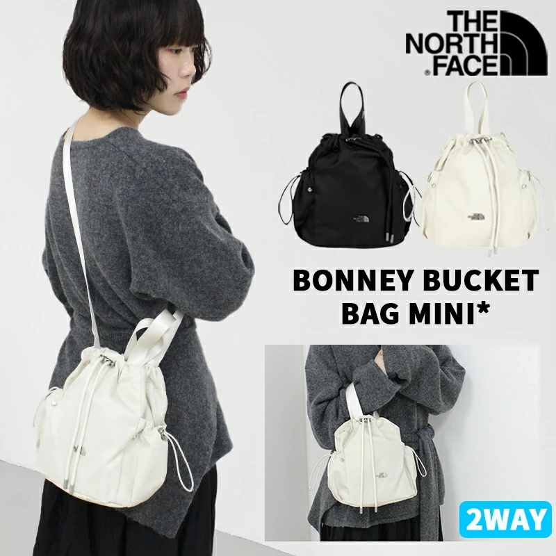【2WAY 】 BUCKET BAG MINI WHITE LABEL BONNEY レディース NN2PR65 ショルダー 韓国正規品 ブラック クリーム ピンク