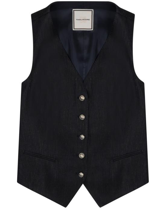 TAGLIATORE Women Vests GRACIE 940008B1243 BLUE