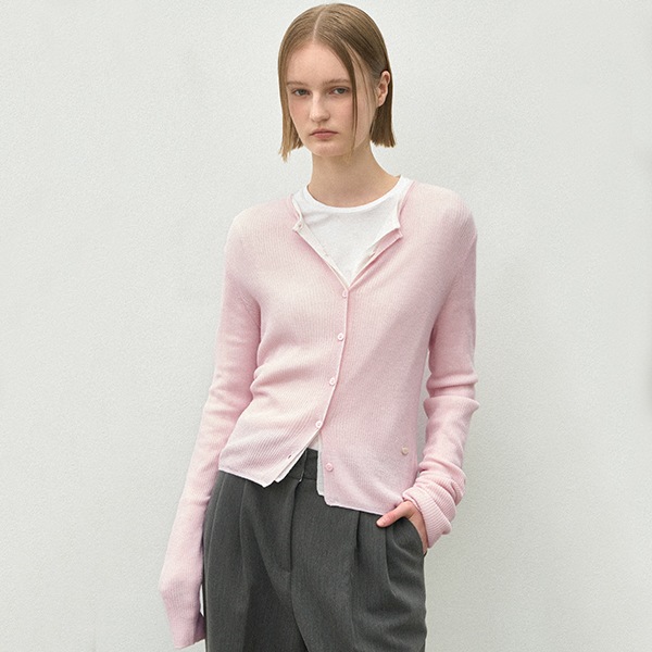 (CD-2188)ESSENTIAL FINE WOOL KNIT CARDIGAN