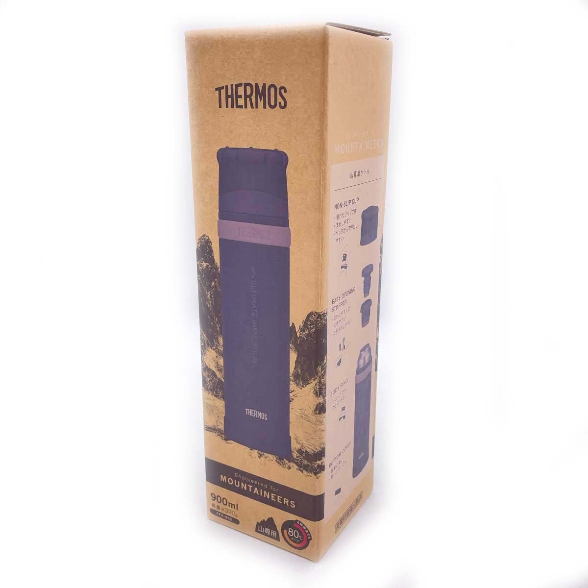 【中古・未使用品】サーモス 山専用ステンレスボトル 900ml ジェットブラック FFX-902 THERMOS