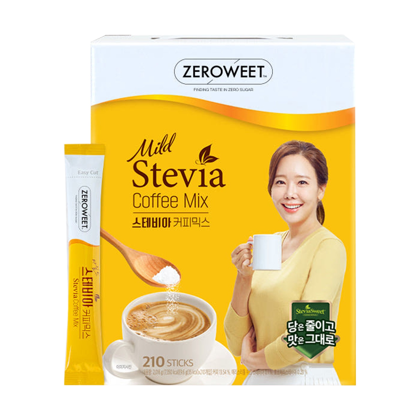 ゼロウィート マイルド ステビア コーヒー ミックス 2,106g(9.6g x 210T) x 1個 甘さはそのままで健康はバッチリ インスタントコーヒー スティックコーヒー