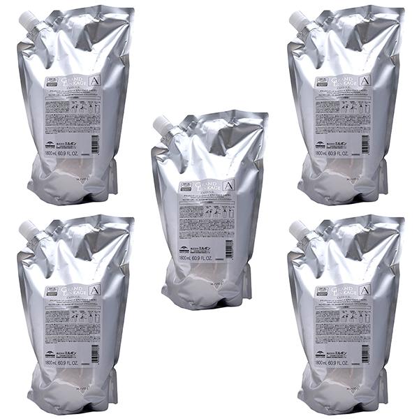 【5個セット】 ミルボン グランドリンケージ エクスフィーク エアリーリュクス シャンプー 1800ml 詰替え用