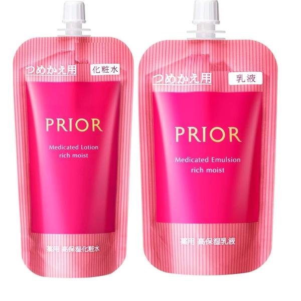 セット　プリオール　薬用　高保湿化粧水+高保湿乳液　レフィルセット　選択あり