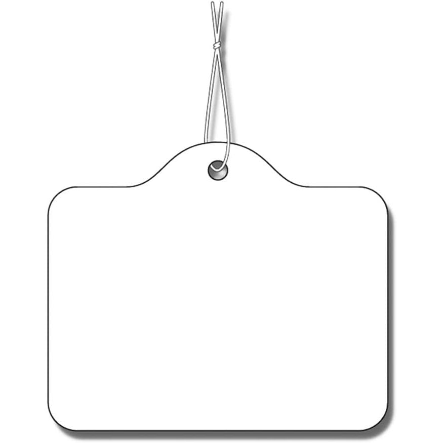 （まとめ買い）シモジマ HEIKO 提札 No.18 綿糸付き 1000枚 縦30x横35mm 店舗用品 007104400 [x3セット]