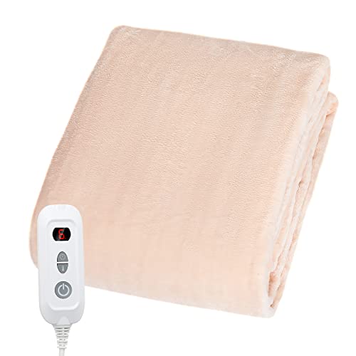 電気毛布 掛け敷き兼用 188cm×130cm 10分速暖 6段階温度調整＆タイマー可 洗える 電気毛布 敷きフランネル 省エネ ダニ退治 ふわふわ 均一加熱 冷え対策 寝具 冬物 PSE認証済み 8,101円