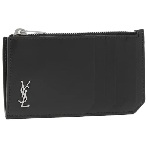 カードケース フラグメントケース カサンドラ ブラック メンズ SAINT LAURENT PARIS 629899 1JB0E 1000