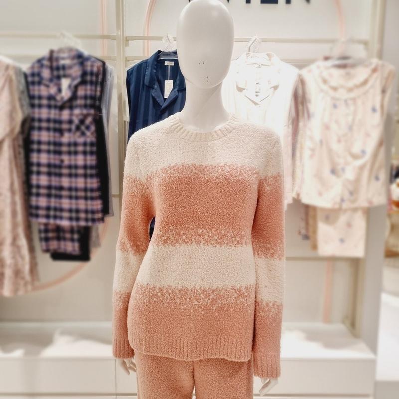 AK水原店 タクテルストライプ 女性用睡眠イージーウェアトップス EZ1947