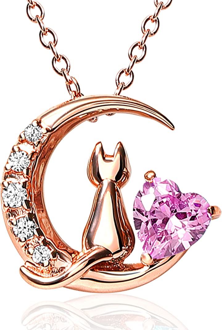 キュービックジルコニア シルバー SV925 ネックレス レディース 1-01 ピンクゴールド-ピンク(1-01 ピンクゴールド-ピンク)