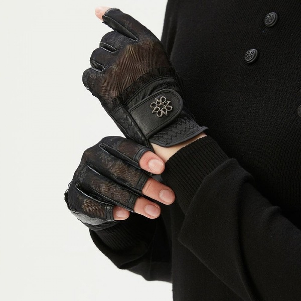 (St Andrews) 女性用花柄チュールブロックネイルカット 2ハンドグローブ