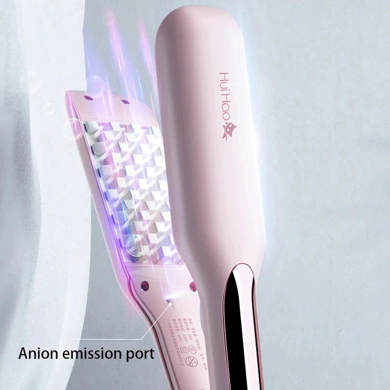 コーンパーm分割 フラットおよびフラットヘアフィックスカーラー ℃ 新品陰イオンケアブラシ 急速加熱 のLCDディスプレイ 140-230