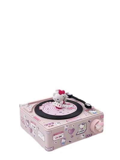女の子やガールフレンドへの新の贈り物としてのハローキティ スピーカー新しいCDプレーヤーレコードプレーヤー
