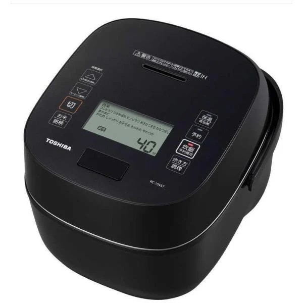 TOSHIBA 東芝 炎匠炊き RC-10VST(K) グランブラック 炊飯器 5.5合 真空圧力IHジャー