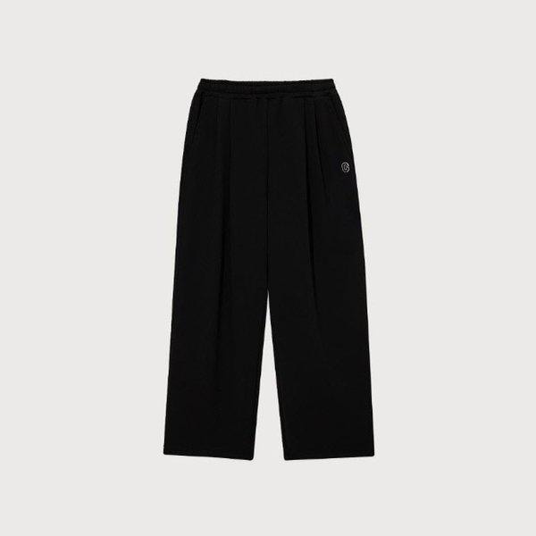 パンツ JQS CO2503PT03-BK ワイド C ロゴ スウェット ジョガーパンツ ブラック