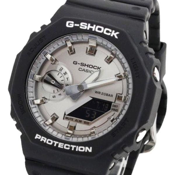 GA-2100SB-1A 腕時計 シルバー クオーツ デジタル