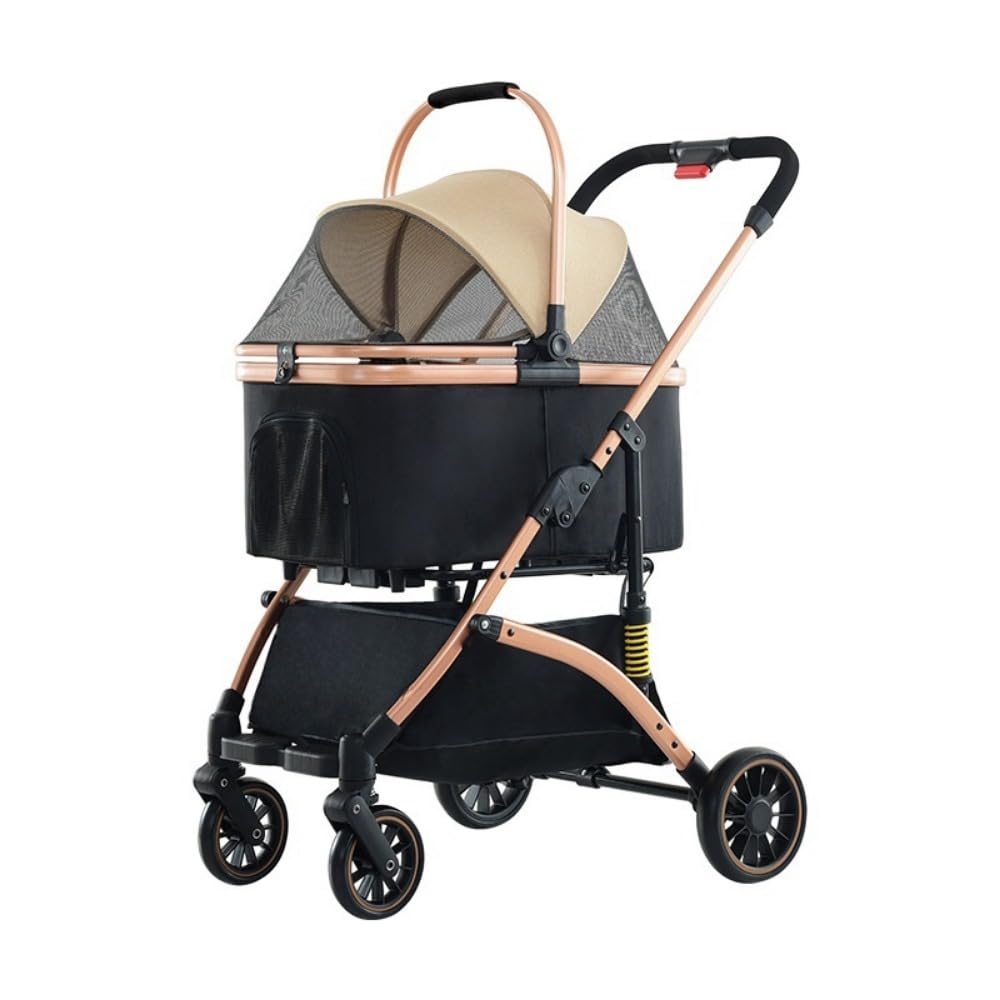 MamyPetsペットカート 分離型 折りたたみ ペットバギー 小型犬 中型犬 猫 犬 カート 多頭 取り外し可能 収納簡単 多機能 ４輪 前輪360回転 組み立て簡単 軽量 耐荷重20KG 介護