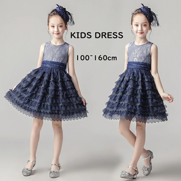 新入荷！ドレス 子供 ピアノ 発表会 ピアノ発表会 中学生 ワンピース 女の子 ショート丈ドレス ショート丈 膝丈 ミニ丈 結婚式 ジュニア ピアノ発表会ドレス コンクール ノースリーブ パーティード 6,083円