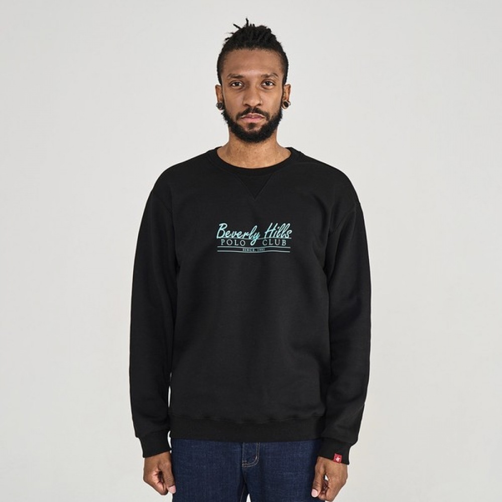 (ビバリーヒルズポロクラブ) グリーンビバリーヒルズ起毛スウェットシャツ