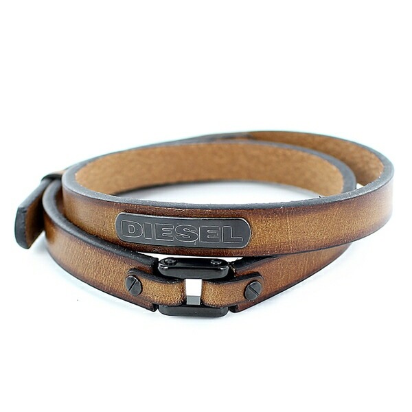 おすすめ ディーゼル Diesel メンズ レザー小物 2重巻き アクセサリー ブレスレット レザー ブレスレット バングル Www Bsfk Com