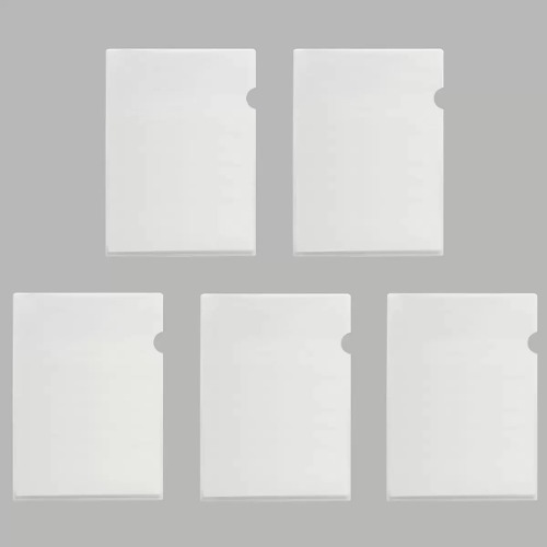 文化レールクリアホルダー透明F492-7 10パック書類ファイル文書整理保管学校幼稚園役所オフィス事務用品