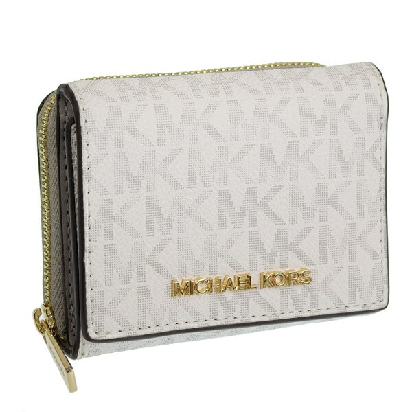マイケルコース 財布 レディース 三つ折り財布 アウトレット ホワイト SM MF ZA WALLET D35F3GTVZ5V-OPTWHT MICHAEL KORS 11,544円