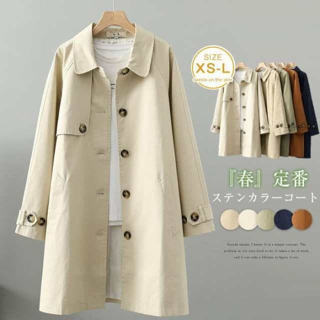 【短納期】 トレンチコート レディース 春 秋 スプリングコート ロングコート ロングジャケット 羽織り 上着 コート ジャケット ミモレ丈 春秋 アウ