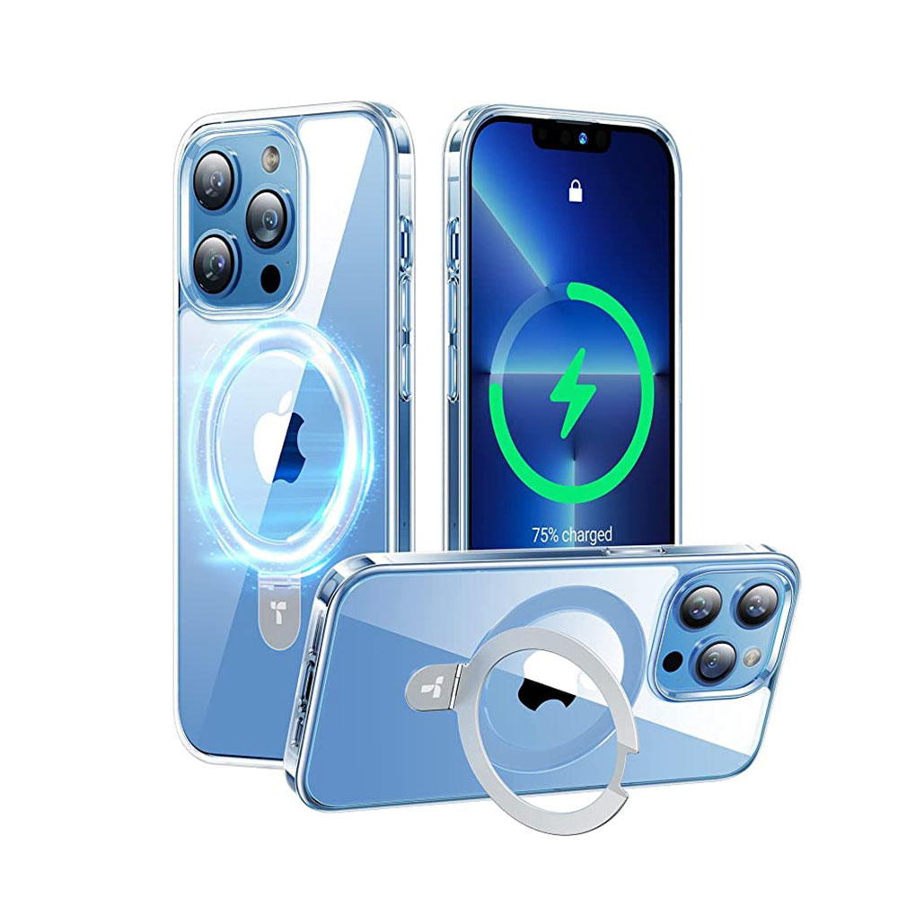 【ガラスフィルム同梱】 UPRO Ostand Clear Case iPhone13 13pro 13promax 透明 耐衝撃 保護 画面保護ガラス 黄変防止 米軍MIL規格 5,169円