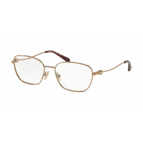 サングラス CoachHC5103B 9331 Eyeglasses Womens Rose Gold Full Rim Rectangle Shape 54mm