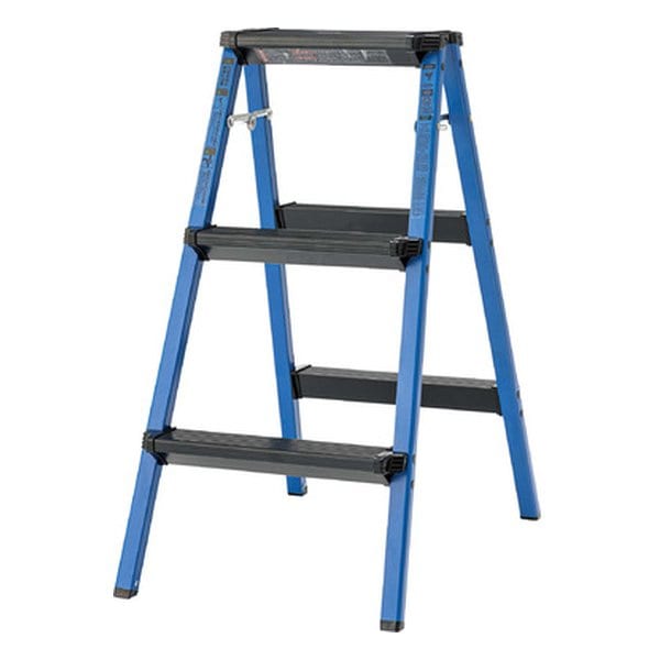 ステップスツール3段 ブルー 幅44×奥行き64×高さ79cm PC-703BL