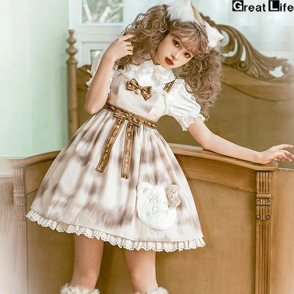 ロリータ ロリィタ ワンピース ロリータファッション ロリィタファッション 半袖 クラシカル ゴシック 大人 ふわふわ レース レディース ハロウイン 仮装 コス