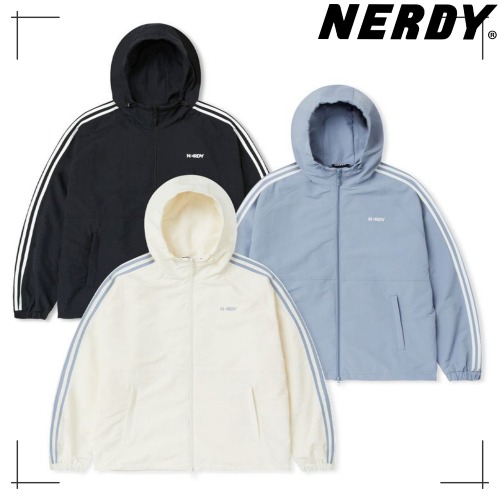 NERDY公式正規品 パーカー NY Hoodie Windbreaker (24FW)