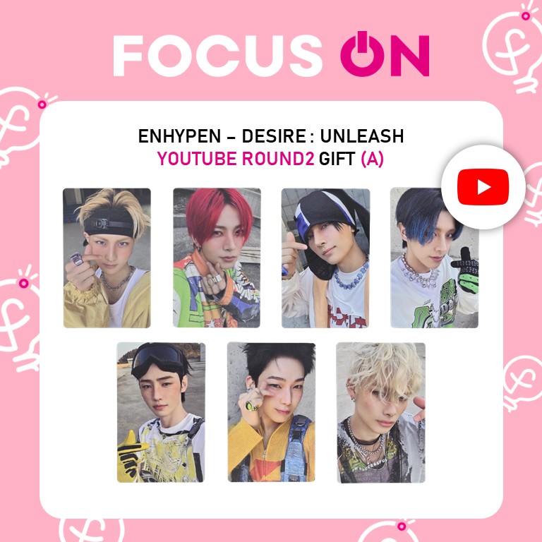 ENHYPEN UNLEASH youtube 限定 トレカ 7枚セット ENHYPEN DESIRE:UNLEASH タワレコ 特典 7枚セット トレカ - メルカリ