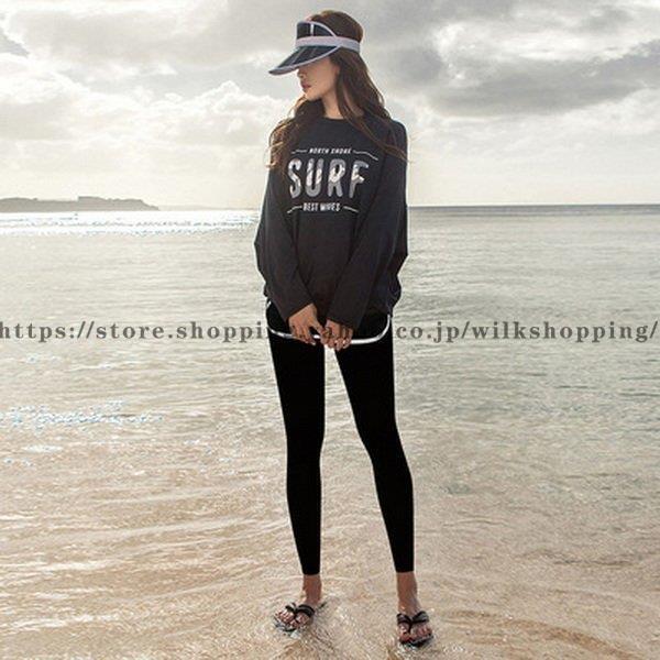 2-5日出荷 新品推奨 水着 レディース ラッシュガード レディース セット おしゃれ 水着 体型カバー半袖 パンツ レギンス 上下セット ラッシュガード ポイントを進呈する