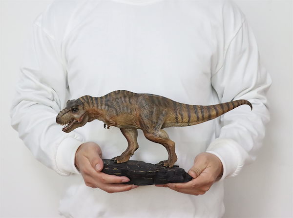 Nanmu 本心楠改 1/35 サイズ ティラノサウルス レックス King Ｔ-REX 大きい 肉食 恐竜 リアル フィギュア PVC おもちゃ  模型 プレゼント 43.5cm級 オリジナル 塗装済