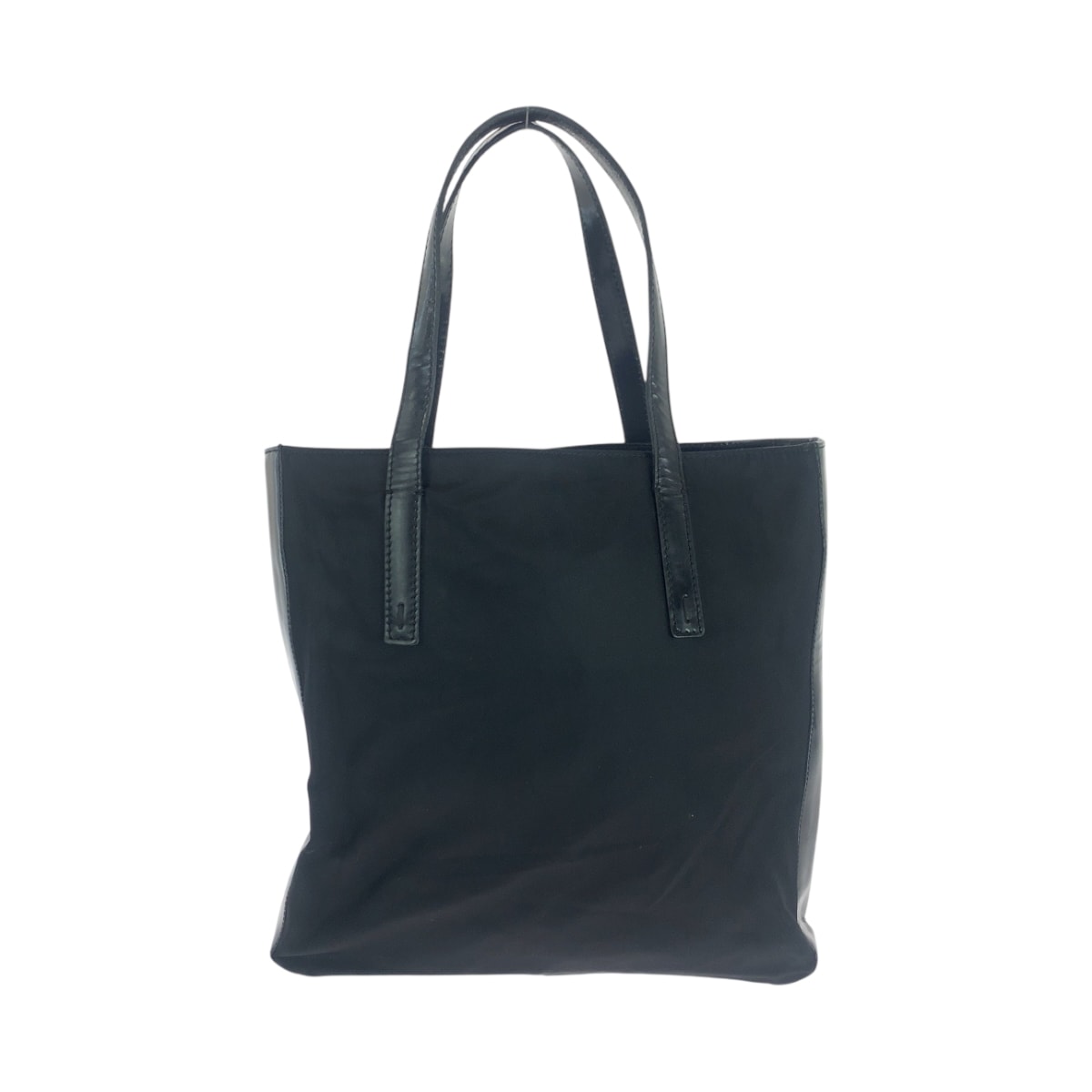 美品 テスート ロゴ ブラック 黒 シルバー金具 ナイロン/パテントレザー トートバッグ ショルダーバッグ レディース 503674