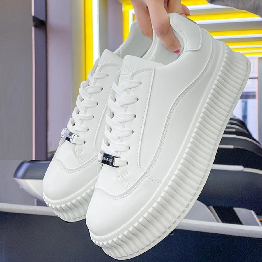 本日限定 韓国 人気 ウォーキングシューズ スニーカ 厚底スニーカー レディース ローカット