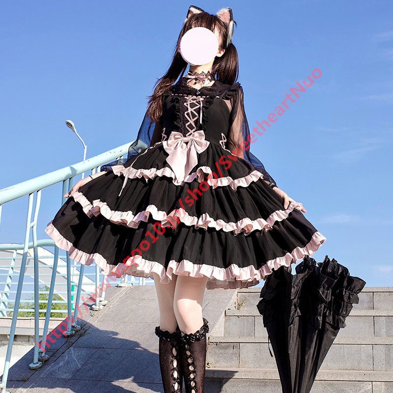 Lolita情動バレエ日常ギャルjskキャミソールワンピース洋装日系可愛