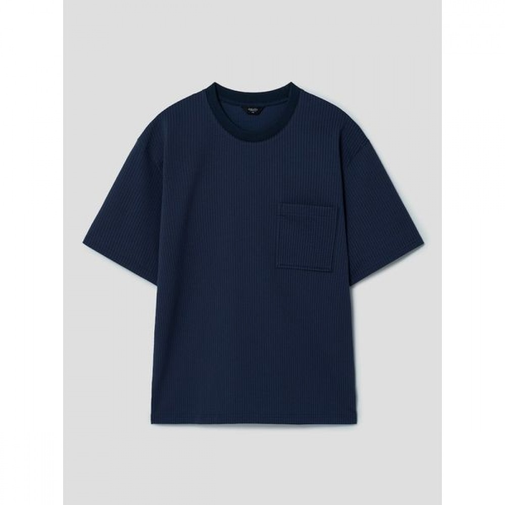 [ギャラクシーライフスタイル] シーサッカーラウンド T シャツブルー (GC4342M12P) 7,933円