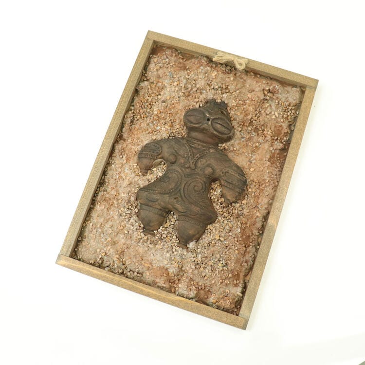 縄文発掘レリーフ 遮光器土偶 縄文 小池ろうそく店 JOMON 縄文グッズ ミニチュア レプリカ