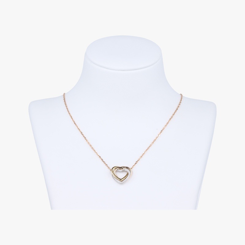 トリニティ ハートゴールド&ローズゴールド&プラチナAU750B7061200ANM791中古