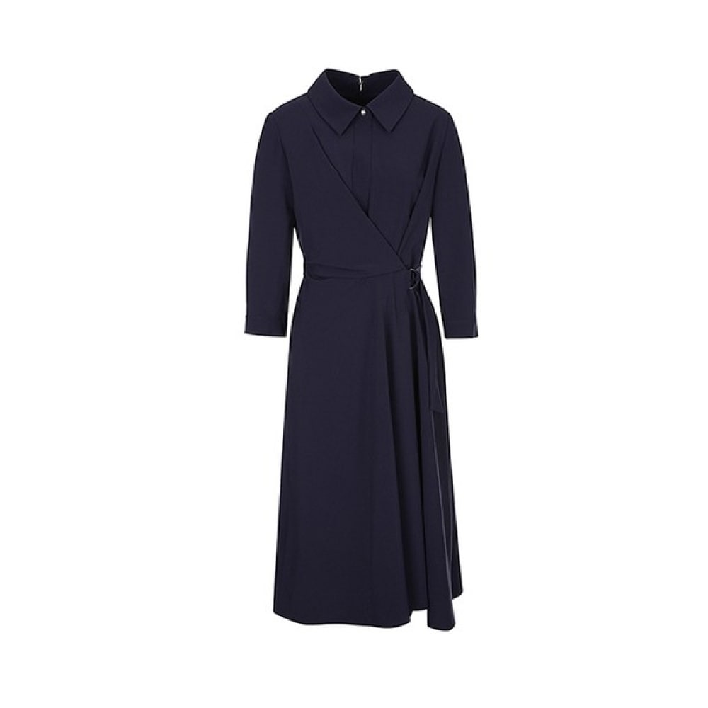 （フォレスト）ラップベルト付きカラーフレアワンピース（SY4OP8D） 17,191円