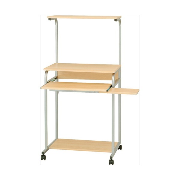 PRE-101NM パソコンラック/ナチュラル木目 メーカー直送