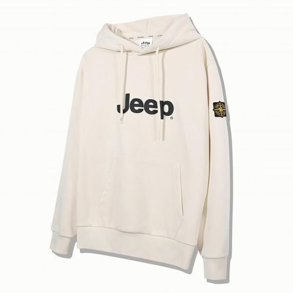 JEEP 男女兼用 発泡プリント ビッグロゴ パーカー_A JO3THU005