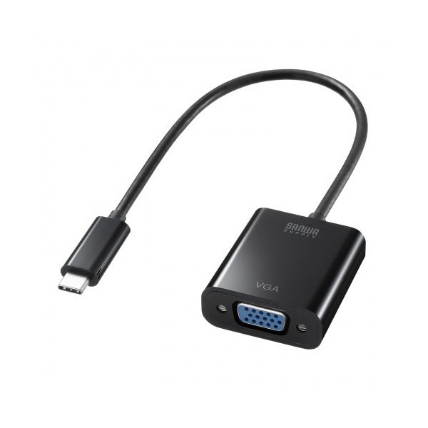 （まとめ） サンワサプライ USB TypeC-VGA変換アダプタ AD-ALCV02 1個 [x2セット]