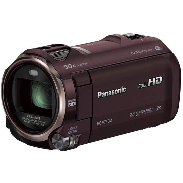 【中古】パナソニック Panasonic デジタルハイビジョンビデオカメラ 内蔵メモリー32GB ブラウン HC-V750M-T