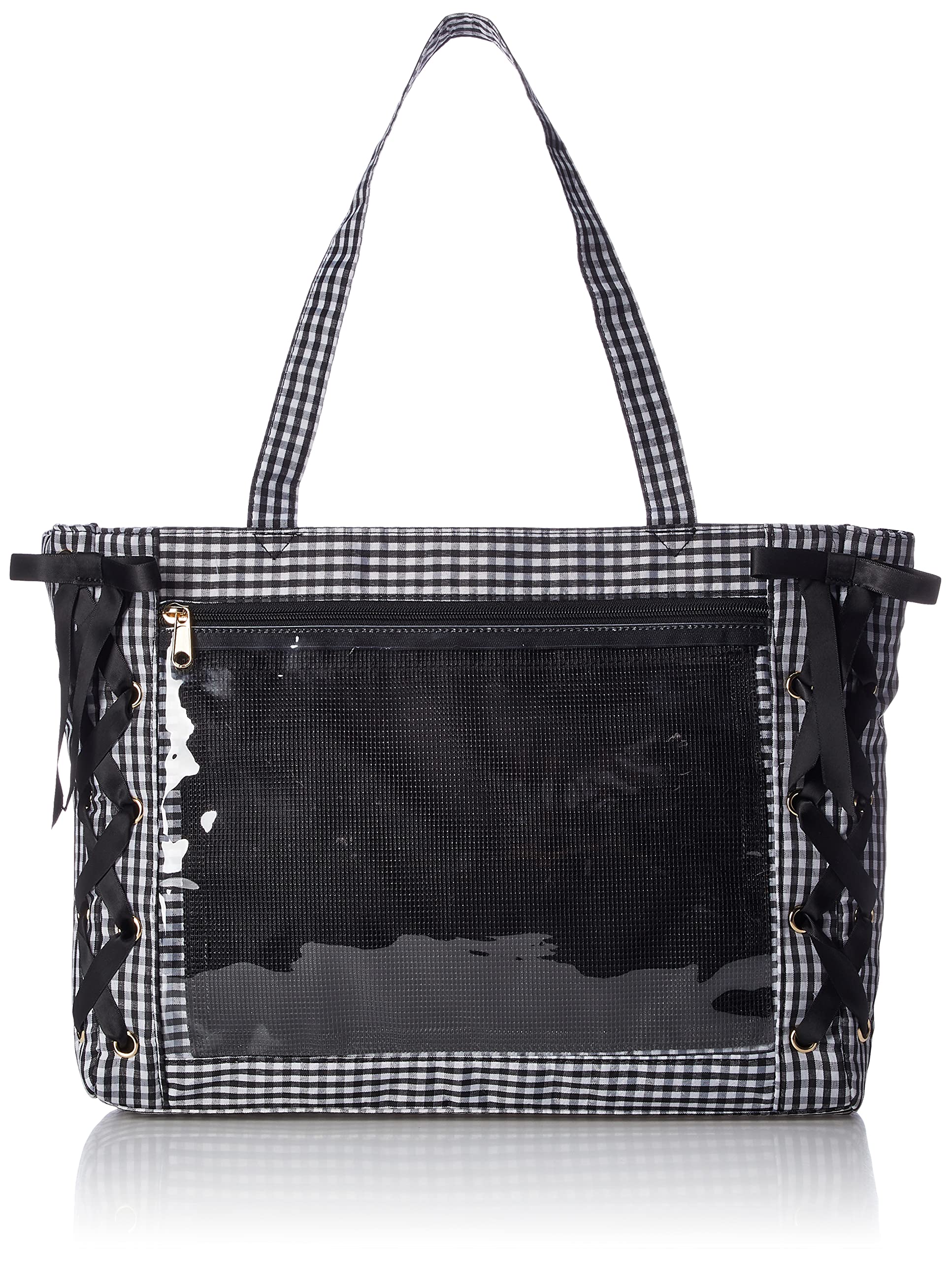 [ウィゴー] 痛バッグ 痛バ 【Sサイズ】 レースアップ トートバッグ デコバッグ 鞄 A4 クリアバッグ クリア 推し活 推し活グッズ ライブ イベント 春 夏 秋 冬 プレゼント ギフト レディー