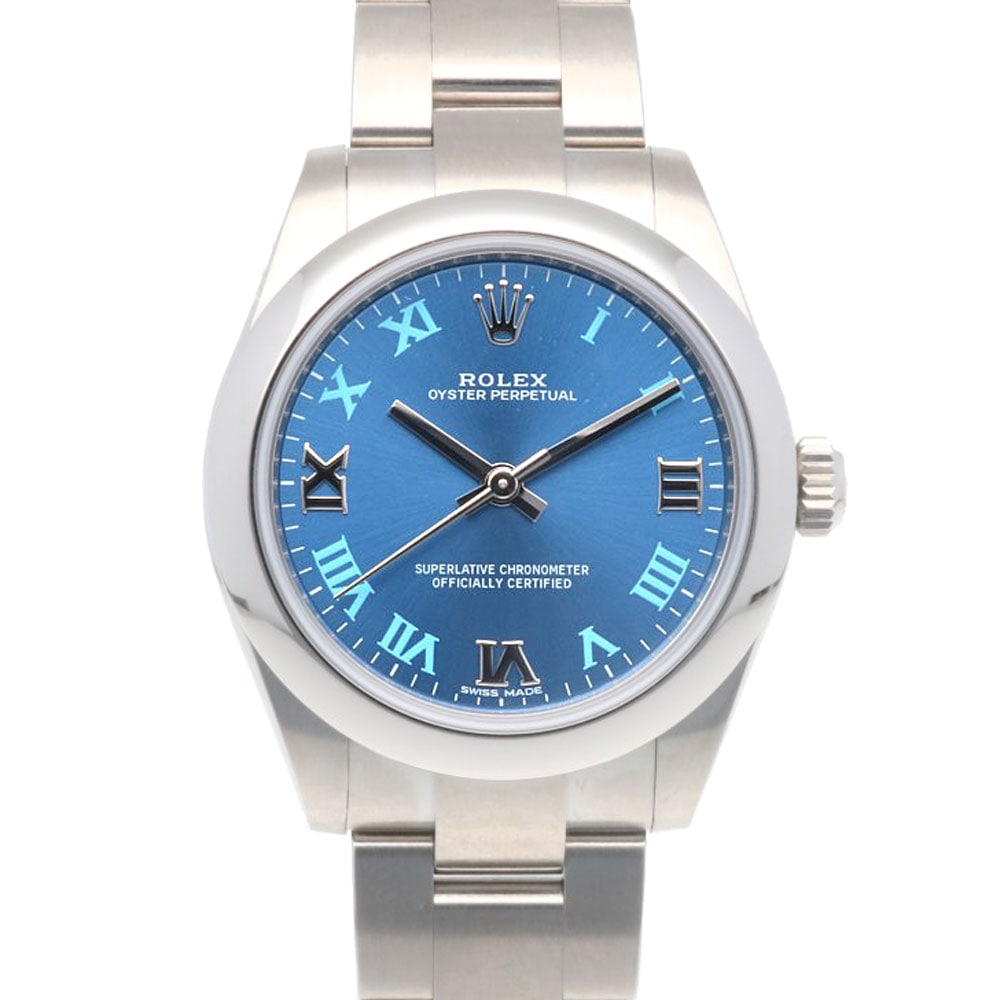 ロレックス オイスターパーペチュアル 腕時計 ステンレススチール 177200 自動巻き 1年保証 ROLEX 中古 美品