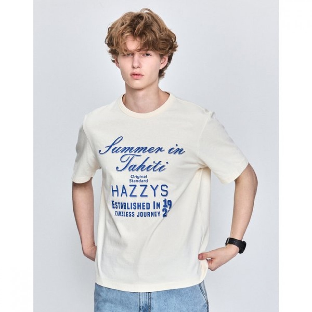 [25SS] [コレクション] グラフィッククルーネック T シャツ HZTS5B702CR