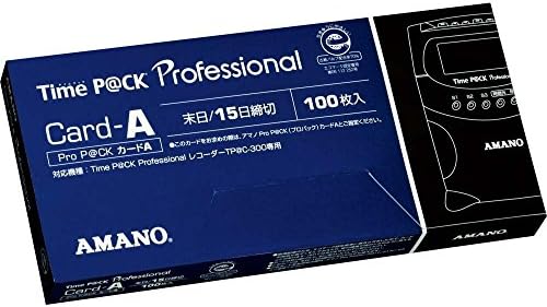 アマノ タイムパック用TimeカードA 6欄 青 TIME P@CKｶｰﾄﾞA(6) 00069473【まとめ買い3箱セット】