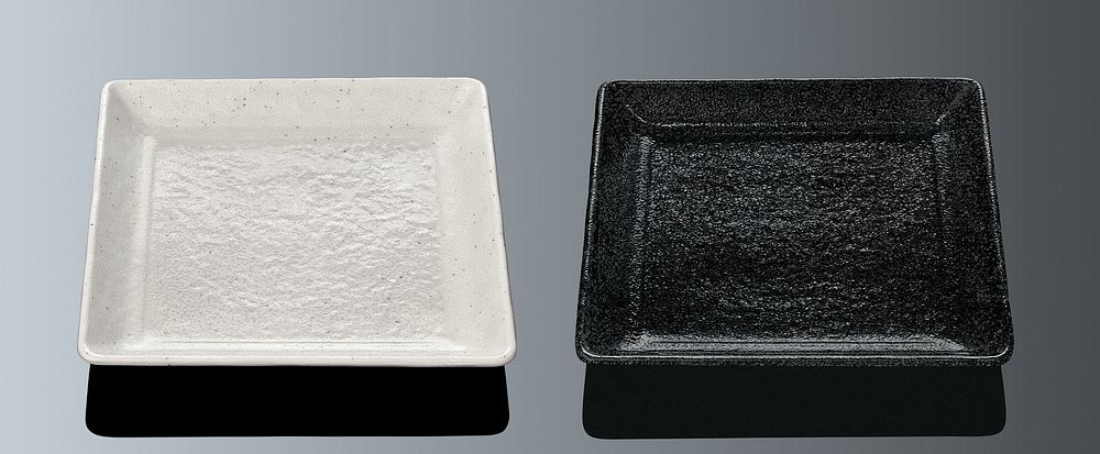 （まとめ買い）たくみ庵 正角皿 22cm 粉引 D257KOH [x3]