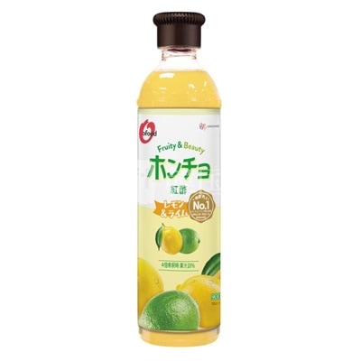 【送料無料】ホンチョ 紅酢(レモン＆ライム)900ml×12本／酢飲料 飲む お酢 100％果実酢 発酵酢 韓国 料理 食品 11,131円